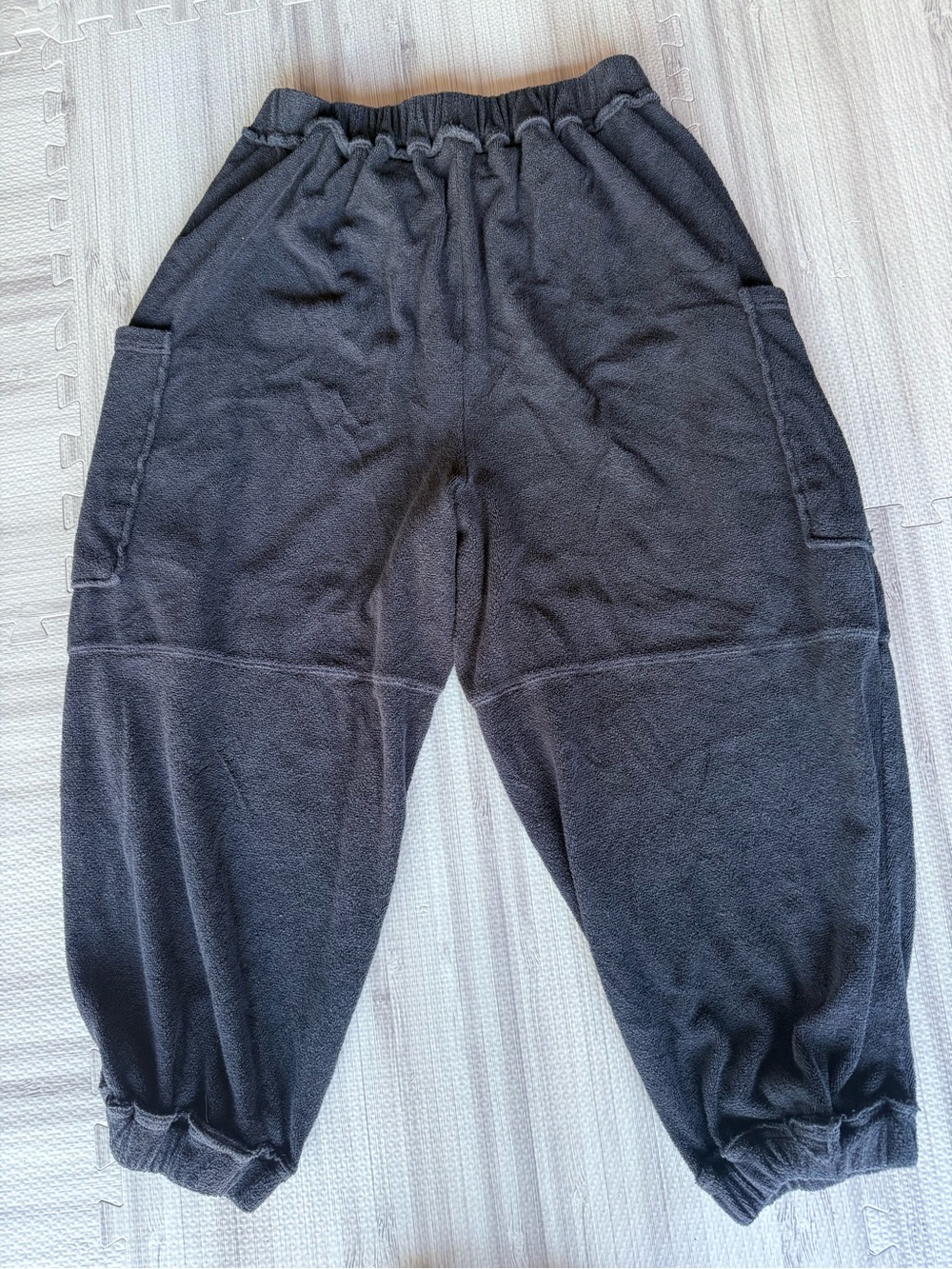 Free People Beach Black Elastic-Waist Balloon Joggers - Picture 2 of 3